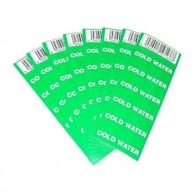 Regin Pipe Label COLD WATER - REGQ634