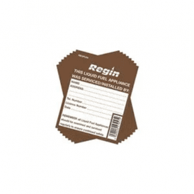 Regin Service Reminder (Liquid Fuel) Sticker/Tag X8 REGPL04