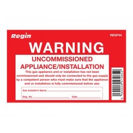Regin Uncommissioned Appliance Tag REGP44