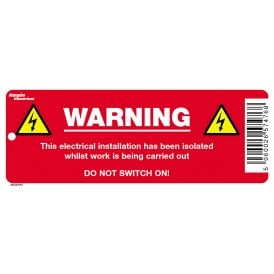Regin Warning Isolation Tag (8 Pack) REGEP30