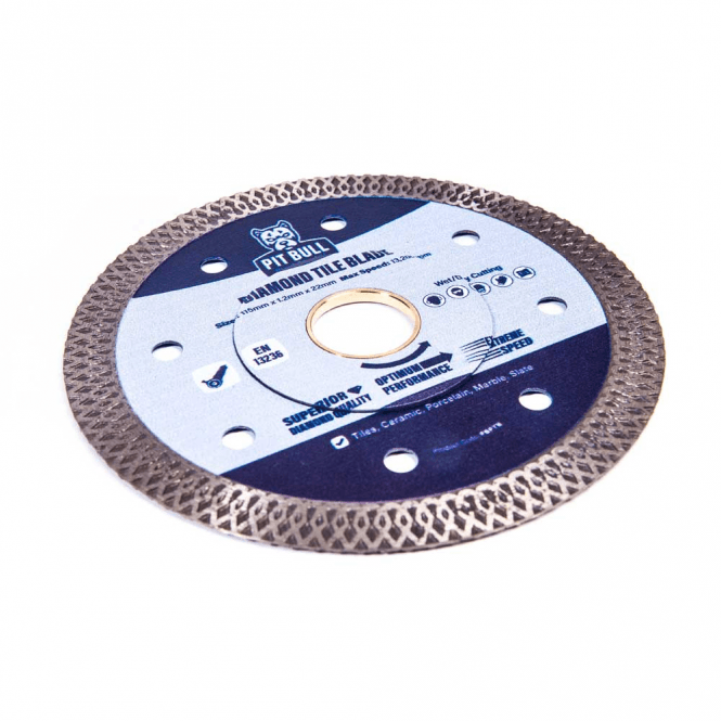 Todays Tools  Pit Bull 115mm Diamond Tile Blade PBPTB