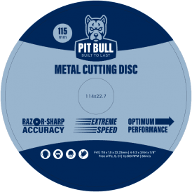 Todays Tools Pit Bull Metal Cutting Discs (Pack of 10) 115mm PBMCD