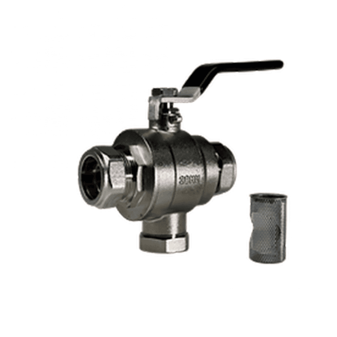 Trappex  28mm Filter Ball Valve